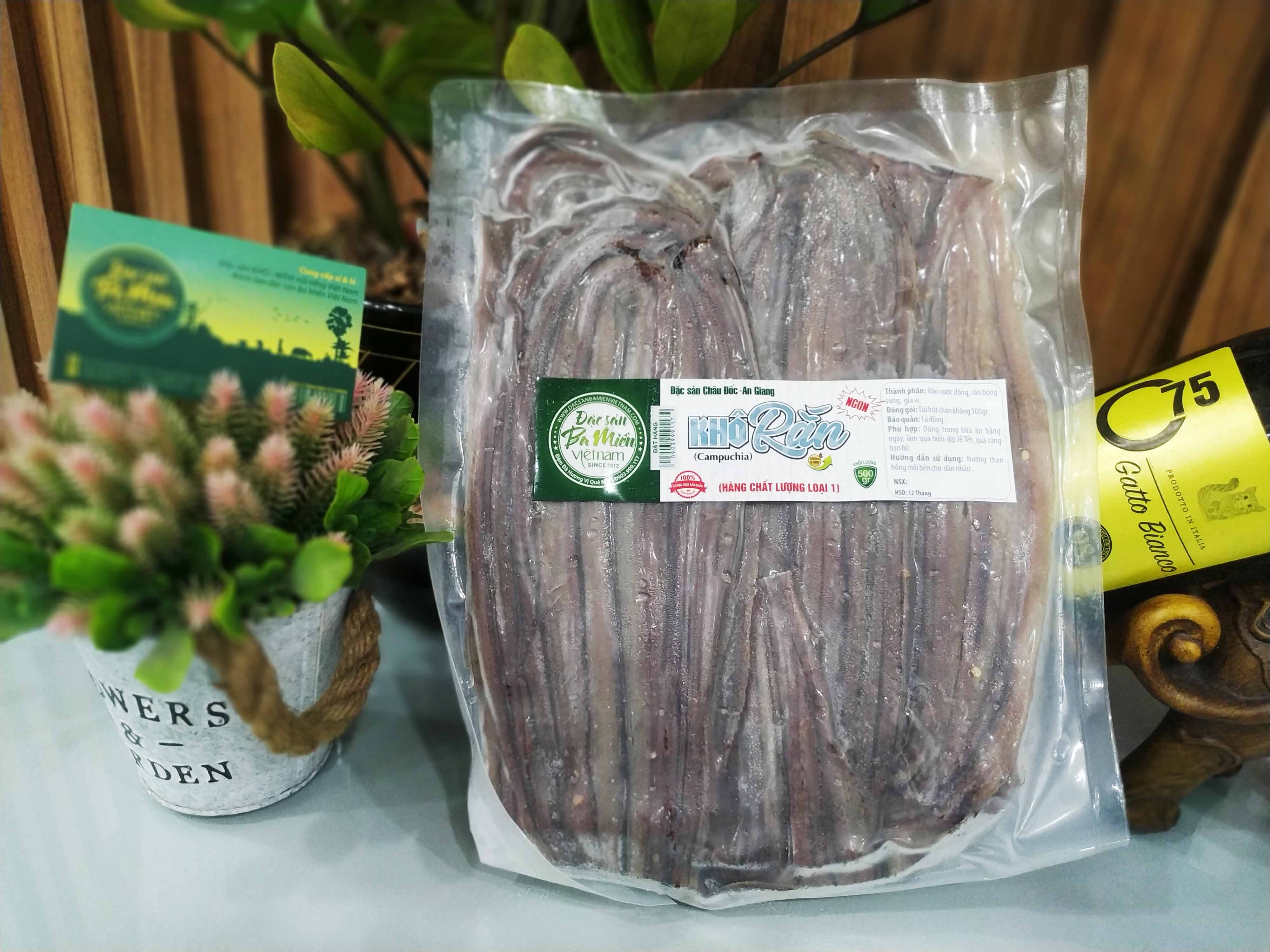Khô rắn Camuchia - Túi 500gr