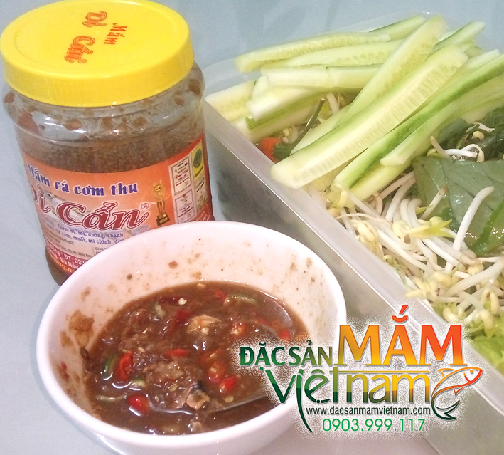 Mắm cá cơm thu Dì Cẩn ngon