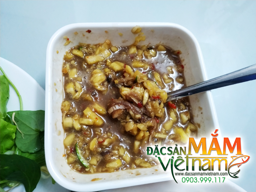 Mắm cá cơm trộn thơm