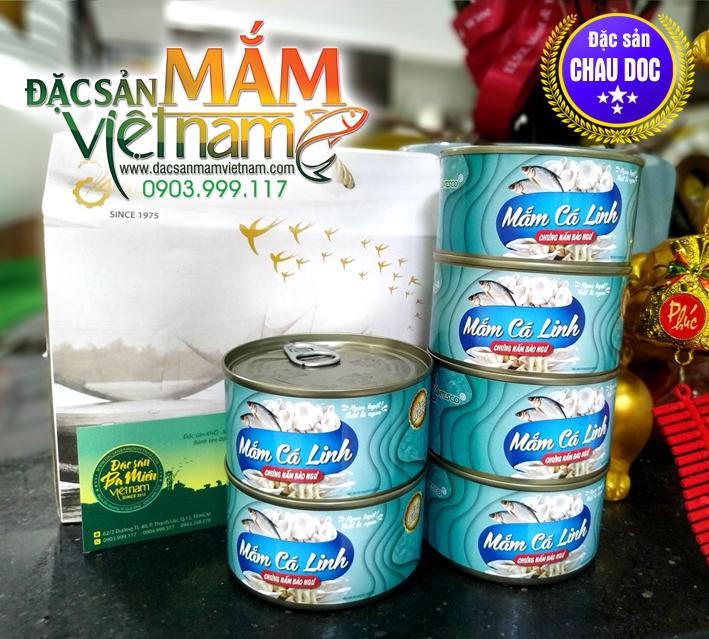 Mắm cá linh chưng nấm bào ngư - Hộp 6 hủ nhỏ