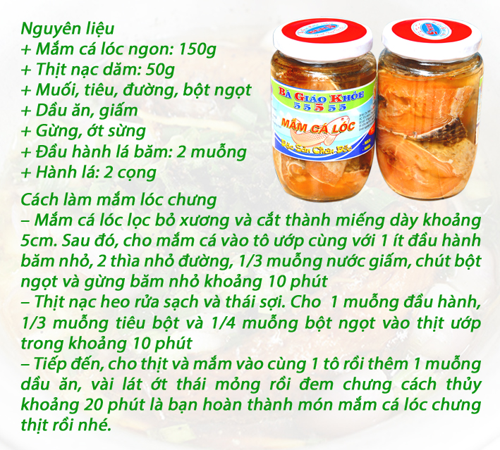 Mắm cá lóc Bà Giáo Khỏe - Châu Đốc