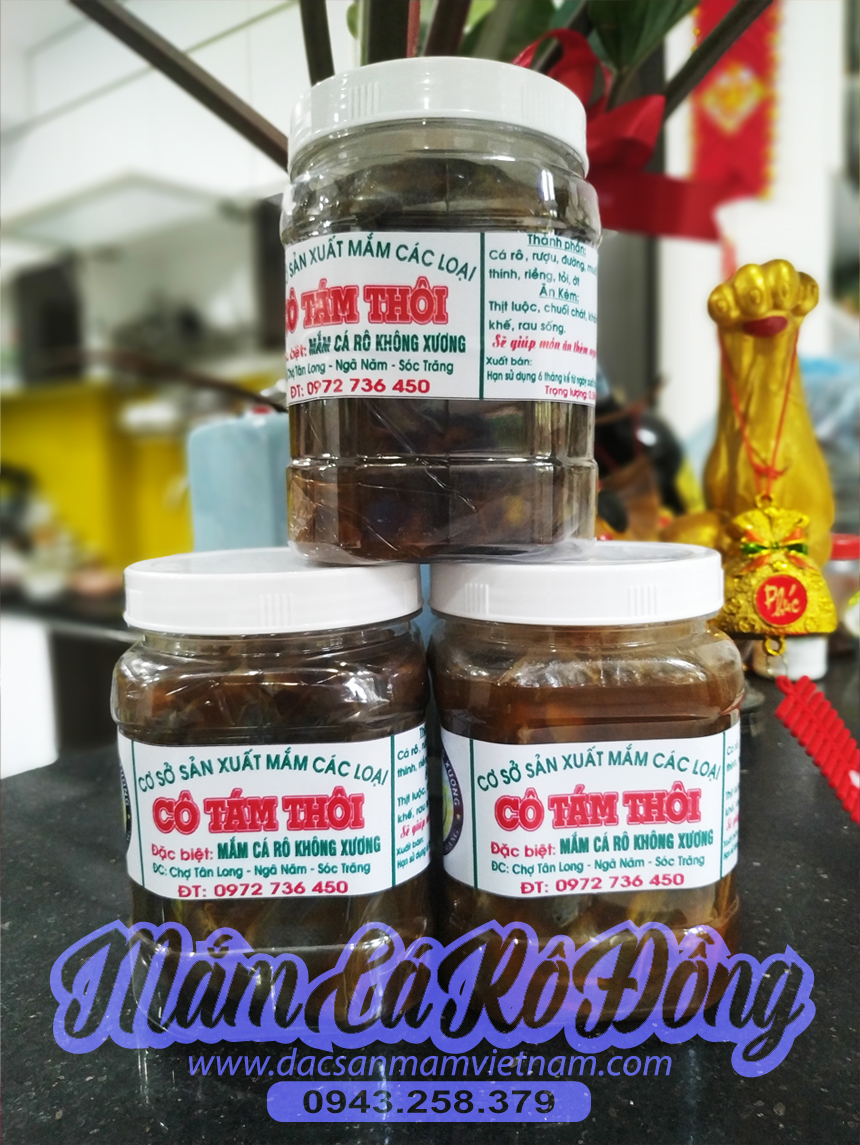 Mắm cá rô đồng không xương Sóc Trăng