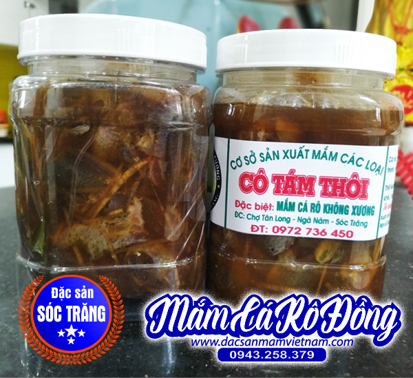 Mắm cá rô không xương Cô Tám Thôi Sóc Trăng