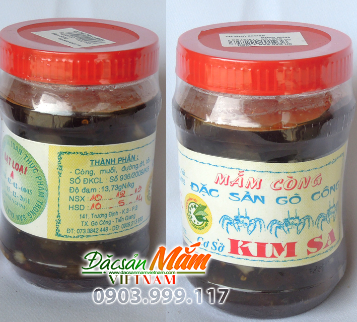 Mắm còng Kim Sa - đặc sản Tiền Giang