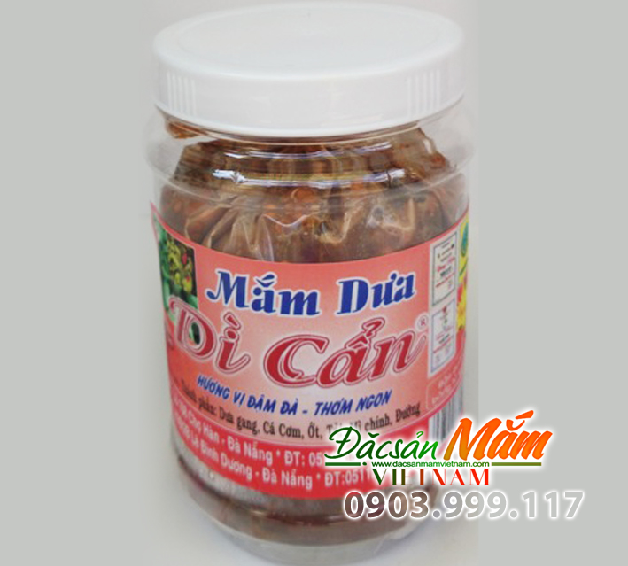Mắm dưa Dì Cẩn Đà Nẵng