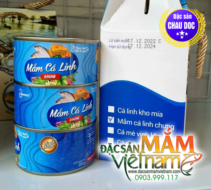 Mắm cá linh chưng mẫu mới 2024