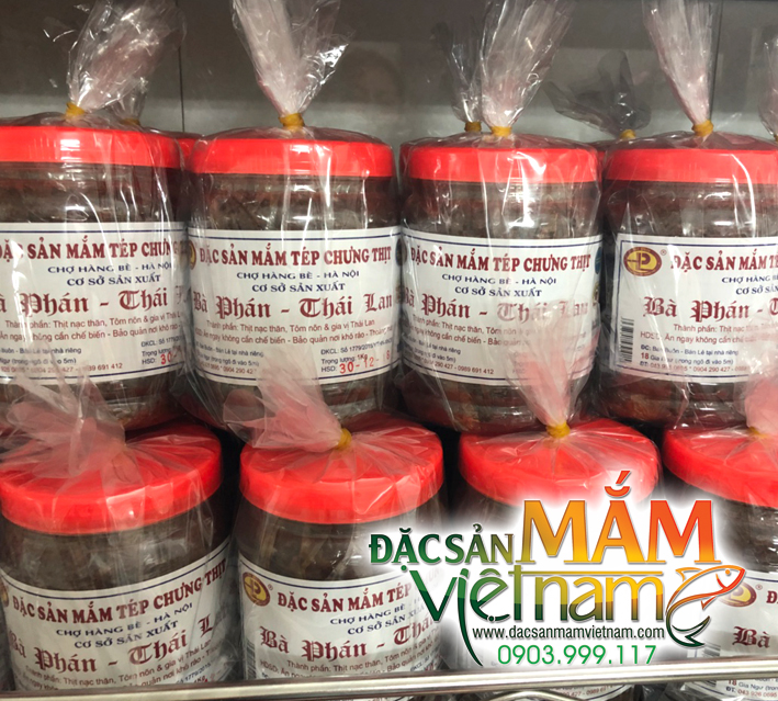 Mắm tép chưng thịt đặc sản hà Nội