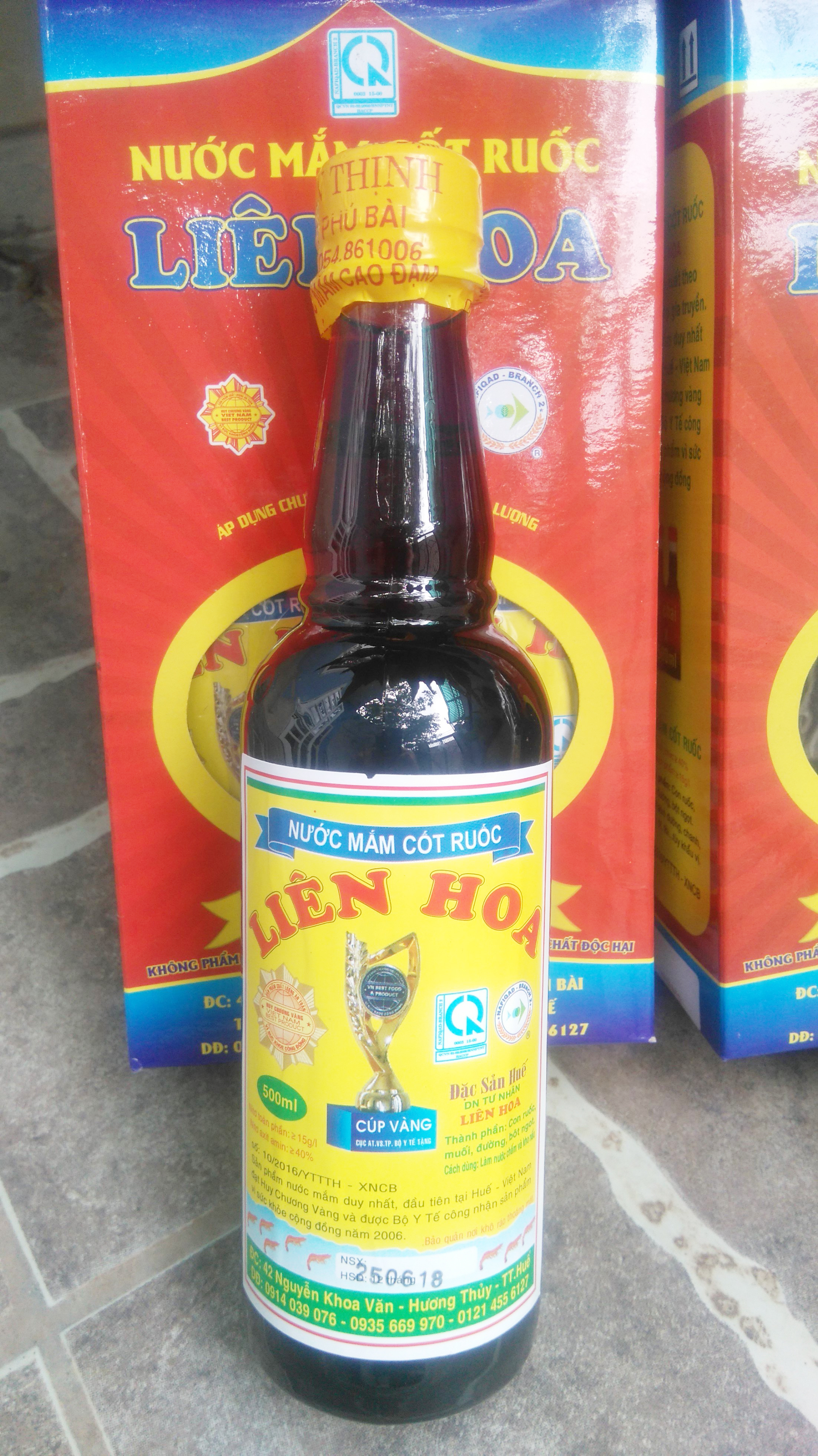 Nước mắm cốt ruốc Huế chai 500ml