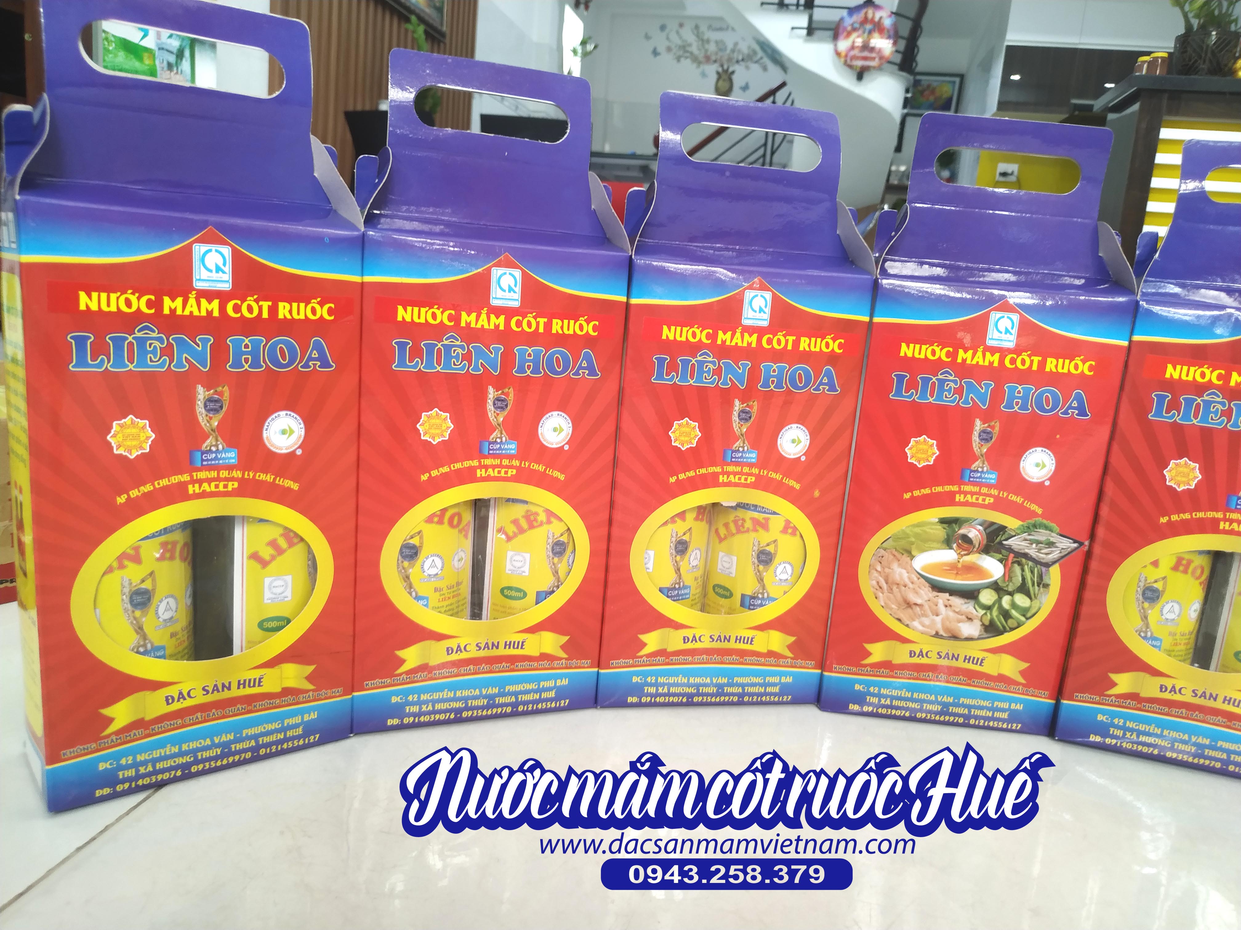 Nước mắm cốt ruốc Liên Hoa - Huế