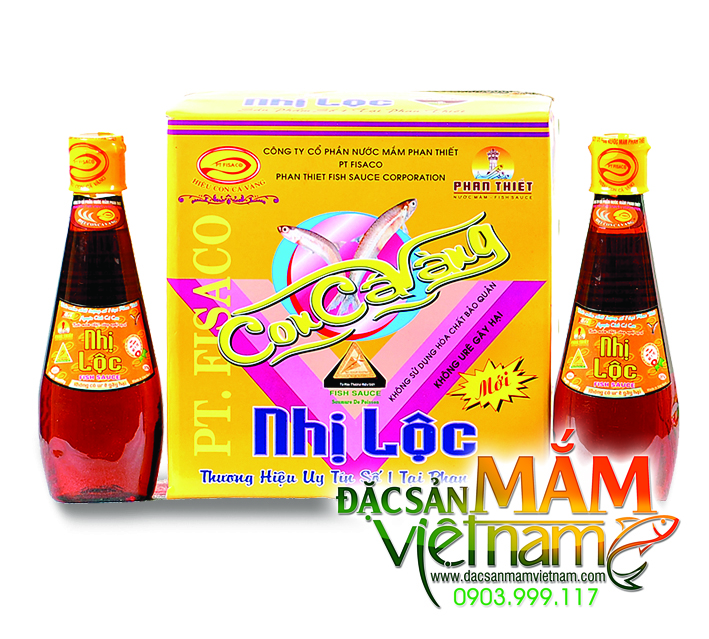 Nước mắm hiệu Con CáVàng - Nhị Lộc chai 380ml