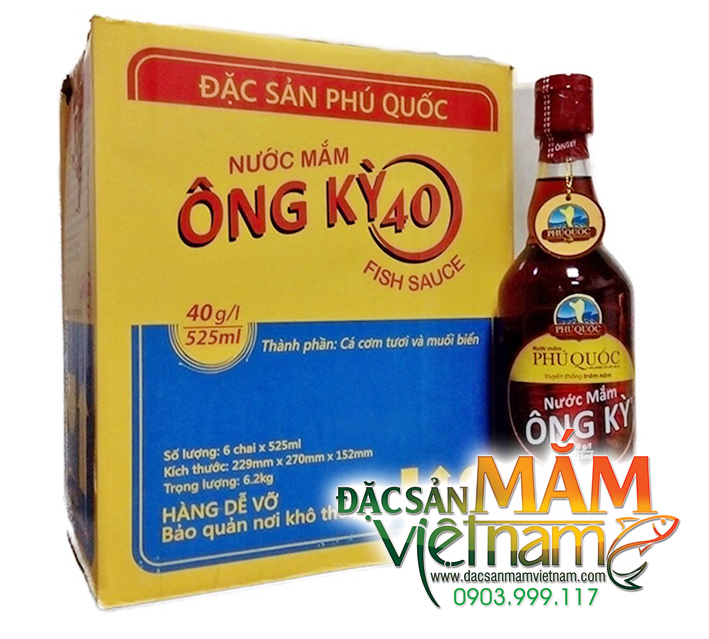 Nước mắm Ông kỳ Phú Quốc loại 40 độ đạm