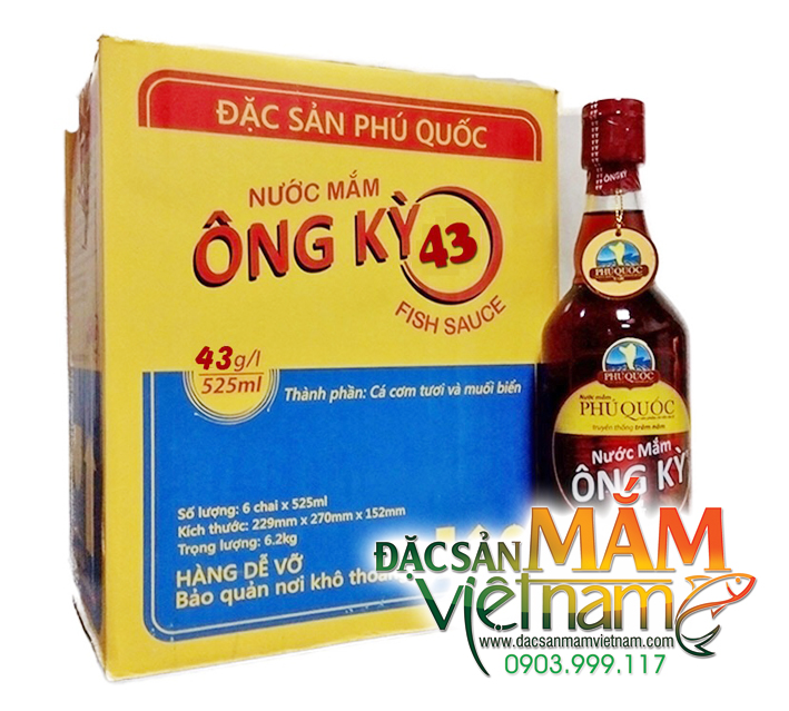 Nước mắm Ông Kỳ phú Quốc loại 43 độ đạm