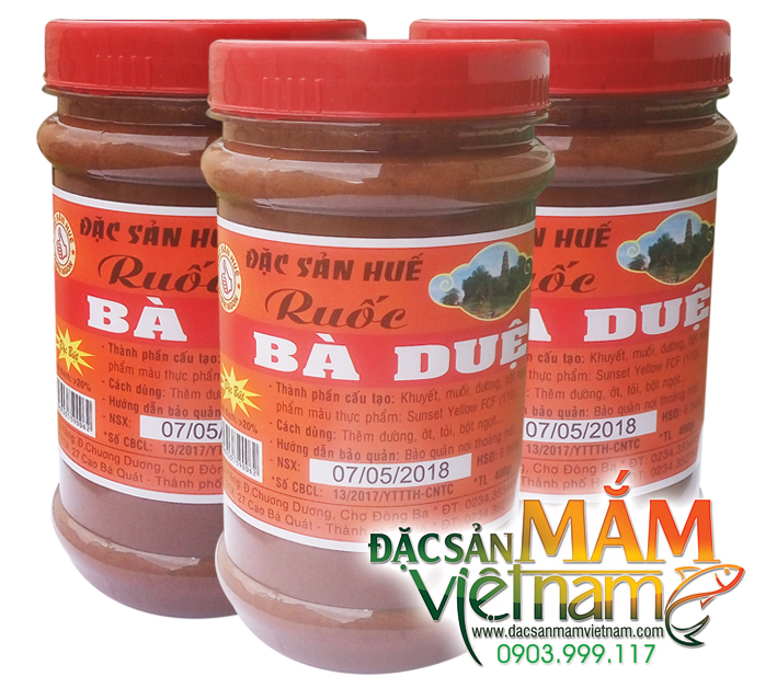 Ruốc Bà Duệ Huế - nấu bún bò - Hủ 400g