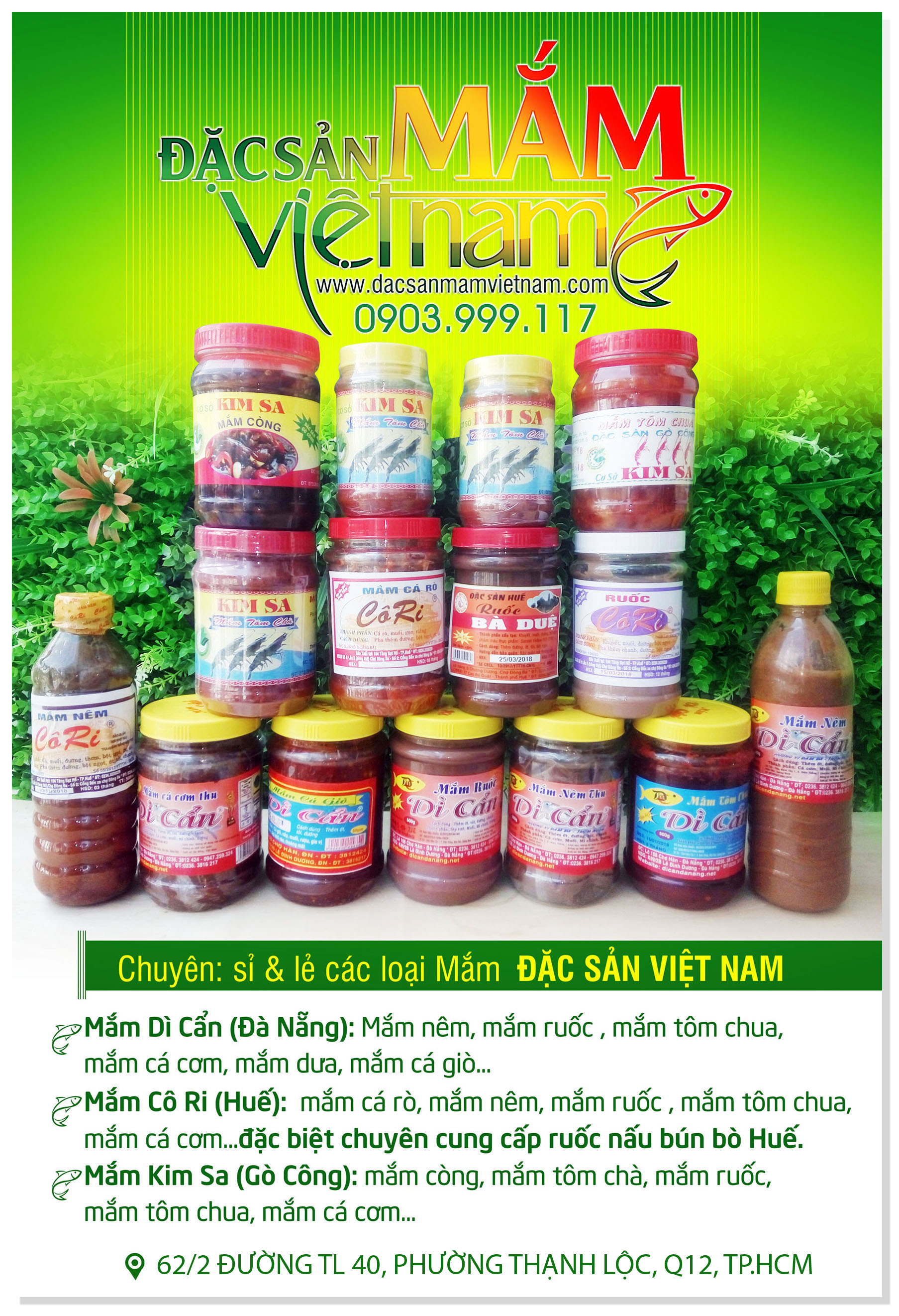 Poster đặc sản mắm Việt Nam