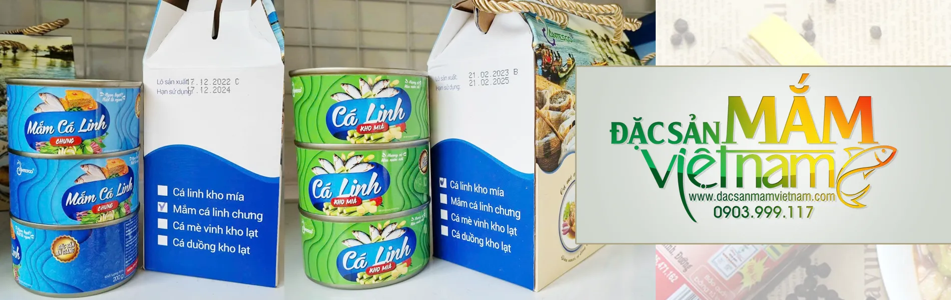 Cá linh đóng hộp An Giang