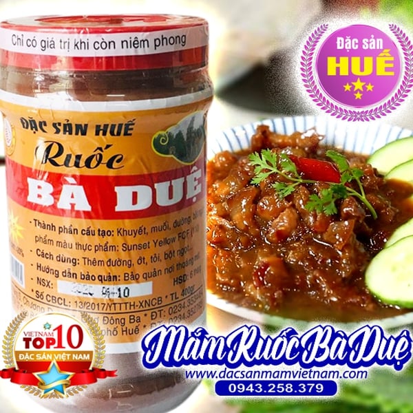 Mắm ruốc Bà Duệ - Huế