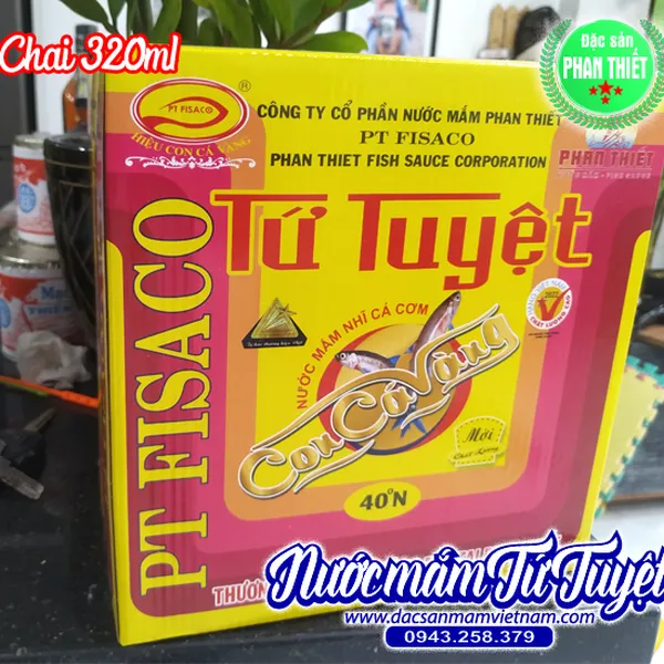 Nước mắm tứ tuyệt - Hiệu con cá vàng 320ml