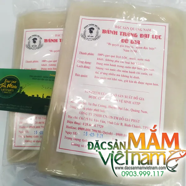 Bánh tráng Đại Lộc - Đặc sản Quảng Nam