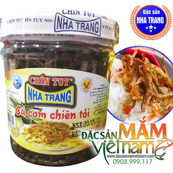 Cá cơm chiên tỏi Chín Tuy - Đặc sản Nha Trang