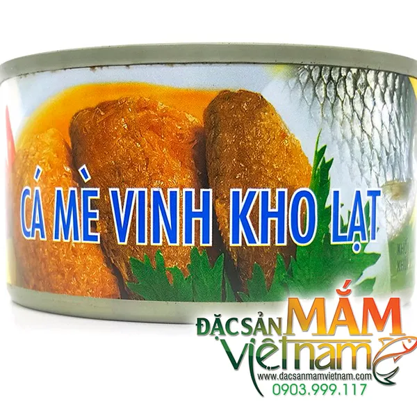 Cá mè vinh kho lạt đóng hộp - Đặc sản An Giang