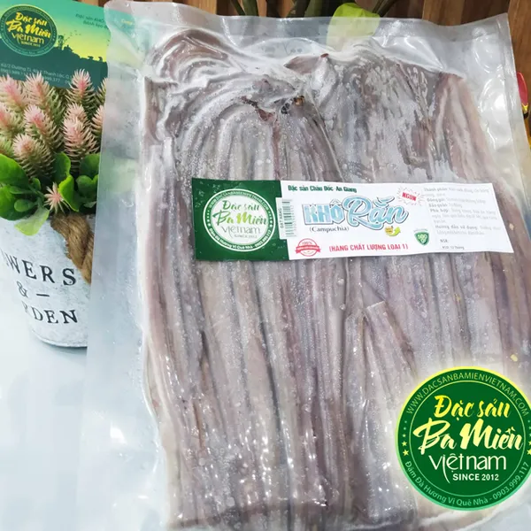 Khô rắn Campuchia - Túi 500gr