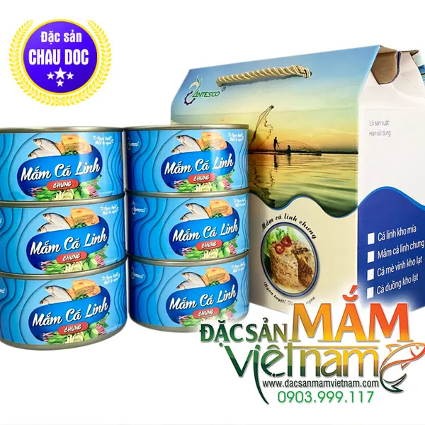 Mắm cá linh chưng đóng hộp - Đặc sản An Giang
