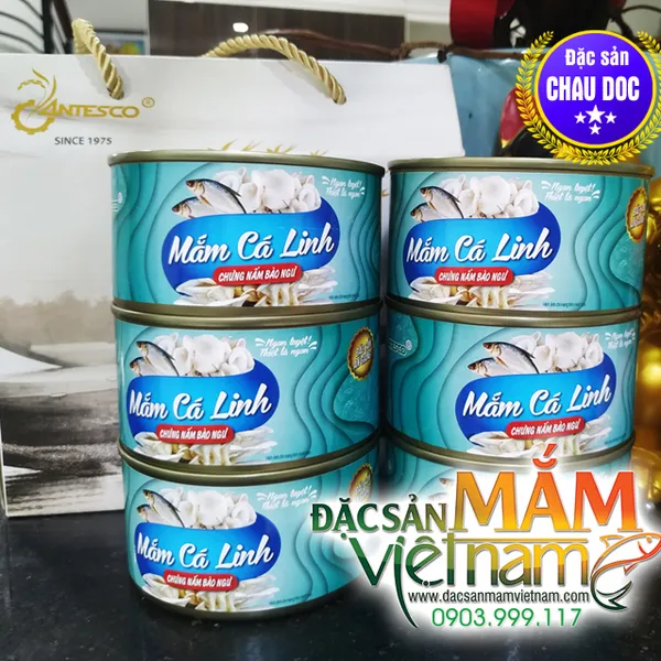 Mắm cá linh chưng nấm bào ngư