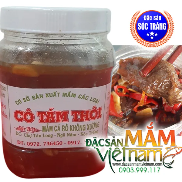Mắm cá rô đồng không xương - Đặc sản Sóc Trăng (Hủ 500g)
