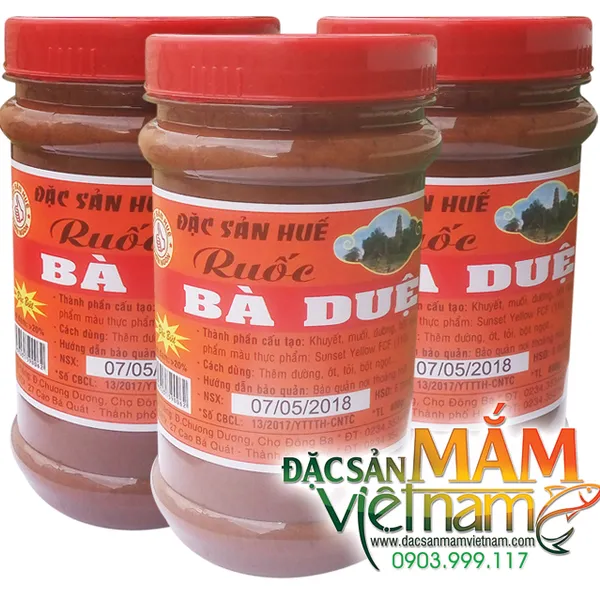 Mắm ruốc Bà Duệ - Huế