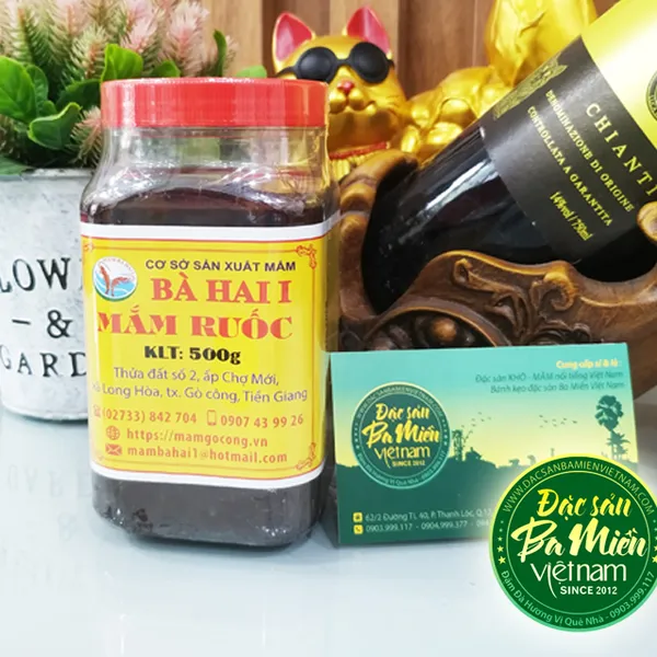 Mắm ruốc Bà Hai Gò Công - Hủ 500gr