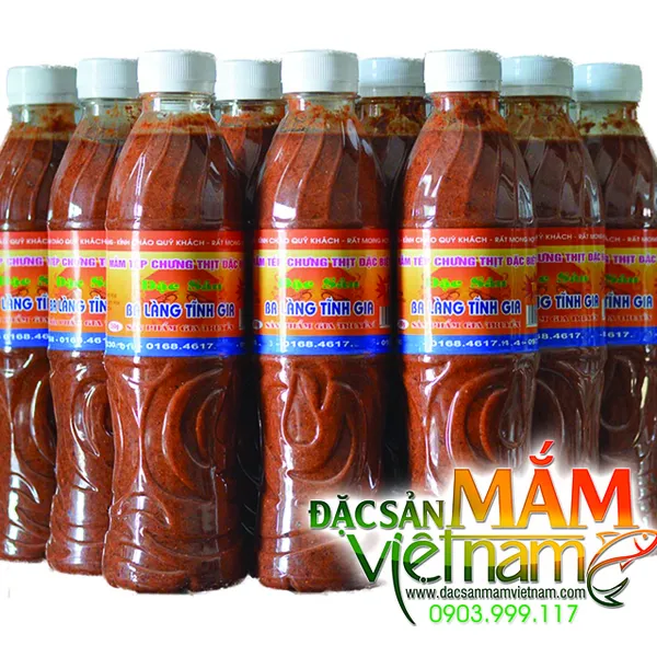 Mắm tép để chưng thịt Ba Làng Thanh Hóa