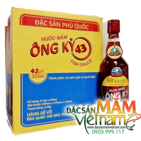 Nước mắm Ông Kỳ - Phú Quốc - Loại 43 độ đạm