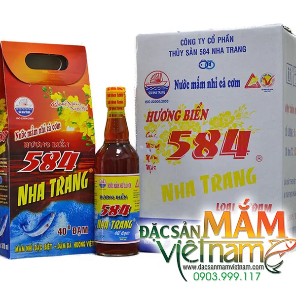 Nước mắm 584 Nha Trang - Loại 40 độ đạm