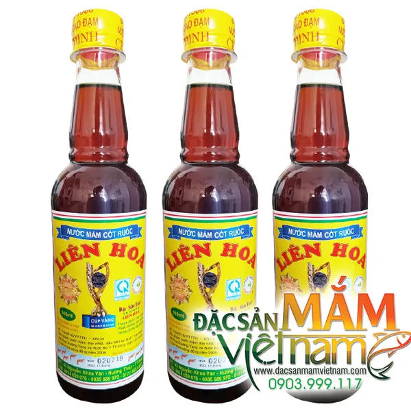 Nước mắm cốt ruốc Liên Hoa - Huế chai 500ml - Loại đặc biệt
