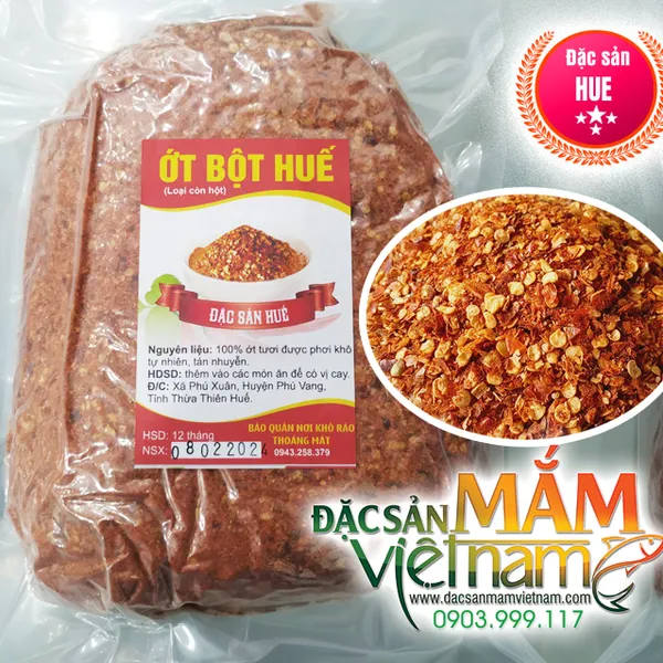 Ớt bột Huế  -  loại hột