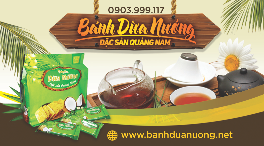 Namecard bánh dừa nướng