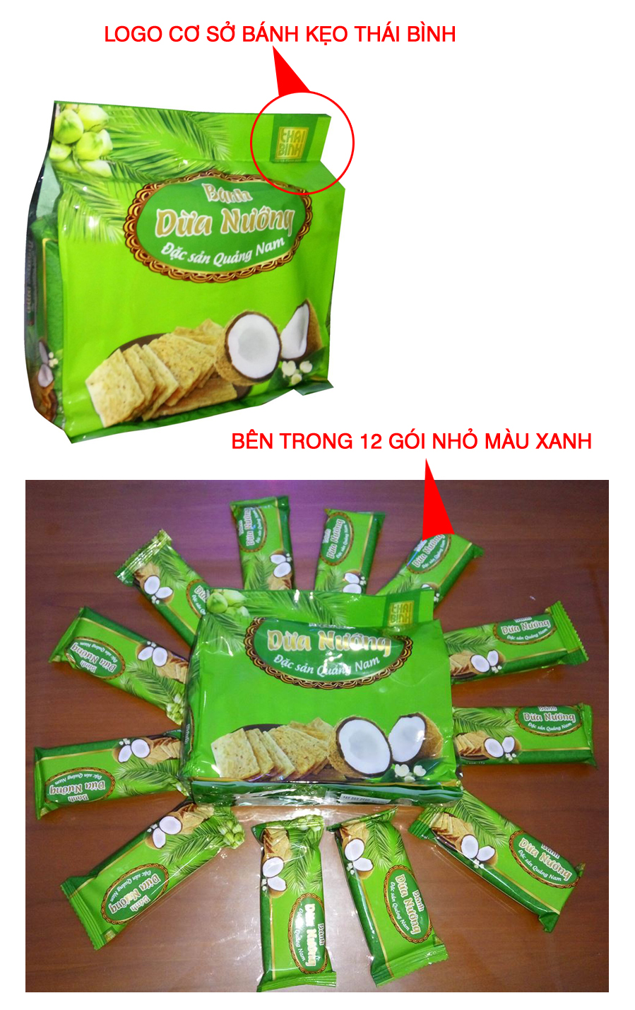 Bánh dừa nướng Thái Bình chính hiệu