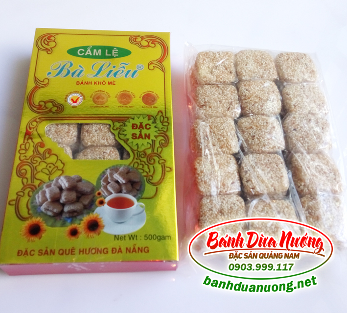 Bánh khô mè Bà Liễu