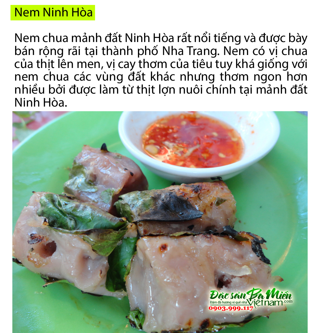 Nem ninh hòa - món quà nên mua khi du lịch Ninh Hòa