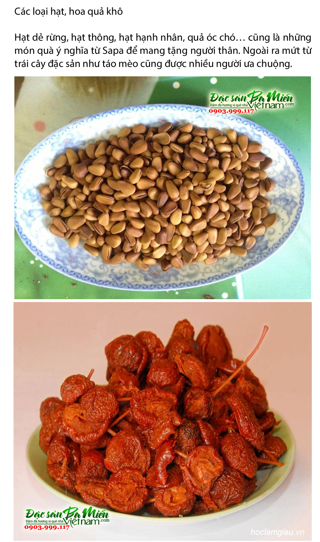 Những món đặc sản nên mua làm quà khi đi du lịch