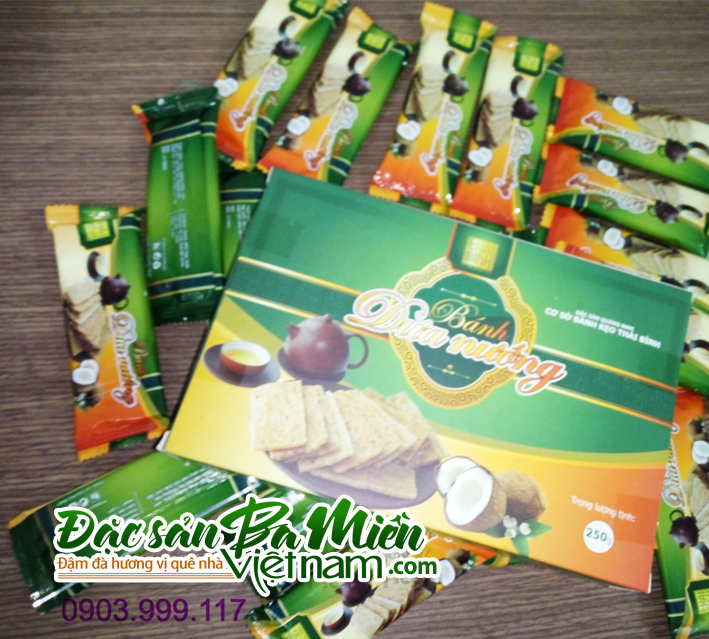 bánh dừa nướng Thái Bình - đặc sản Quảng Nam
