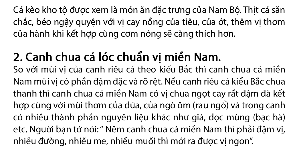 các món ăn đặc sản miền nam