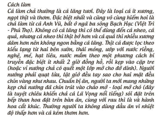 Chã cá Lã Vọng Chã cá Lã Vọng