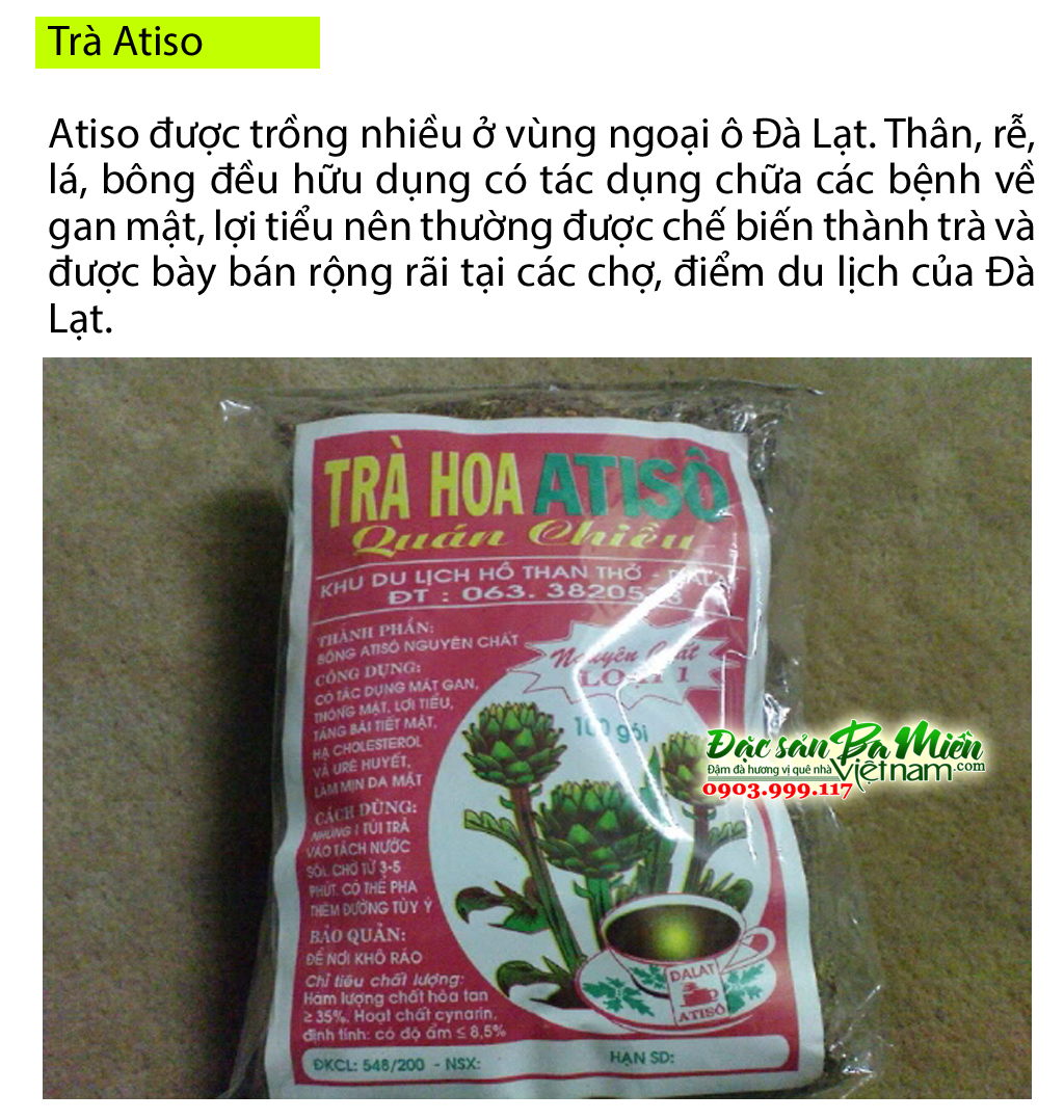 Trà Atiso - Đặc sản nên mua làm quà khi đi du lịch Đà Lạt