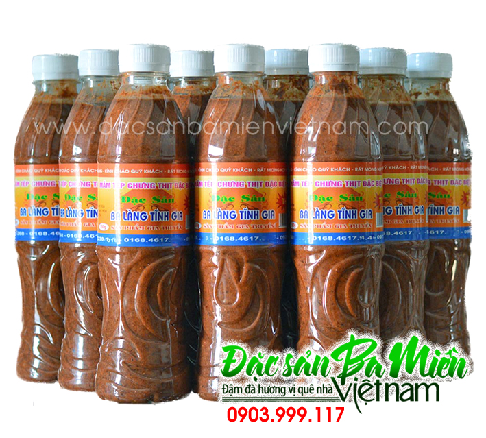 Mắm tép chưng thịt Ba Làng