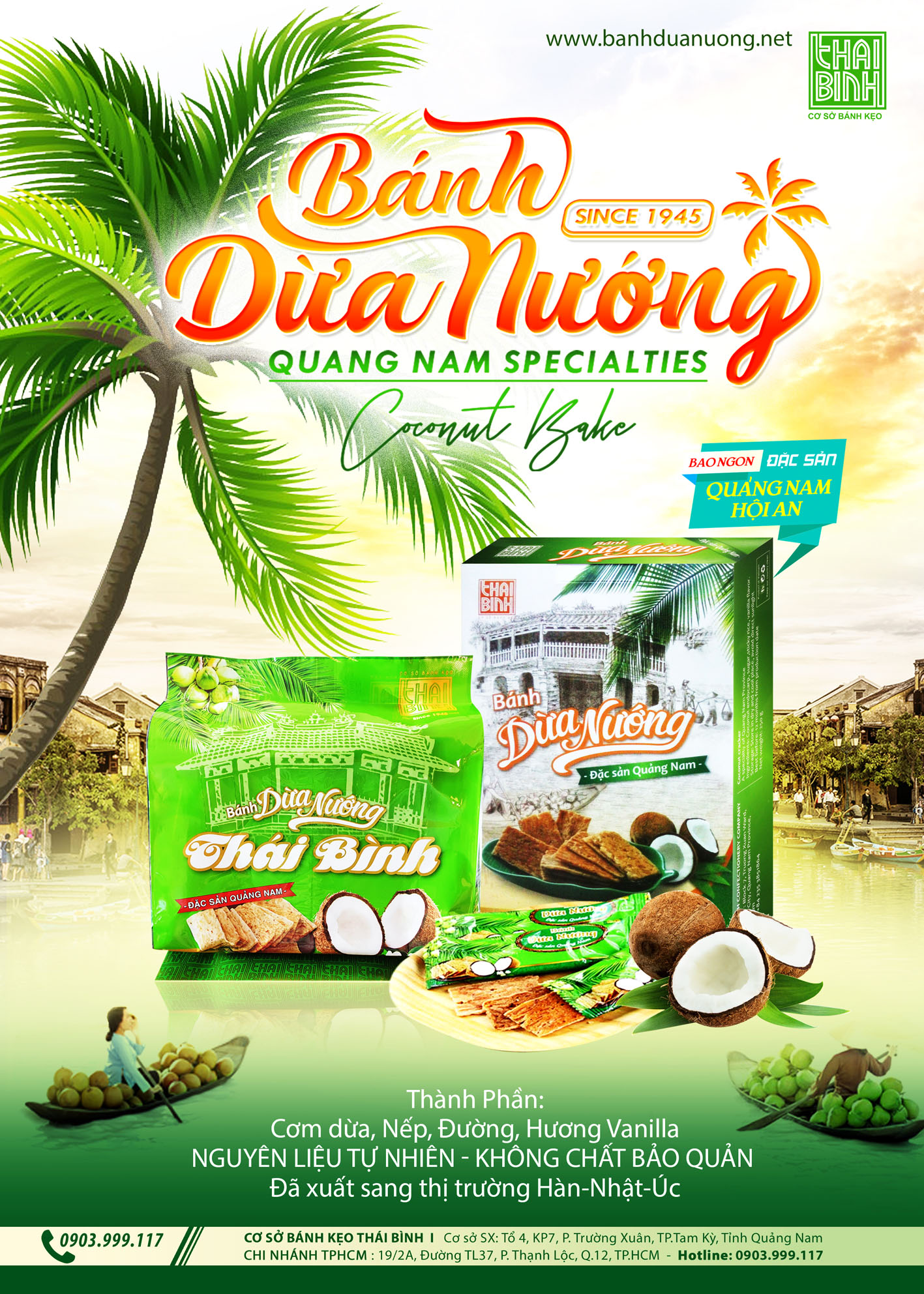 Poster Bánh dừa nướng 2023