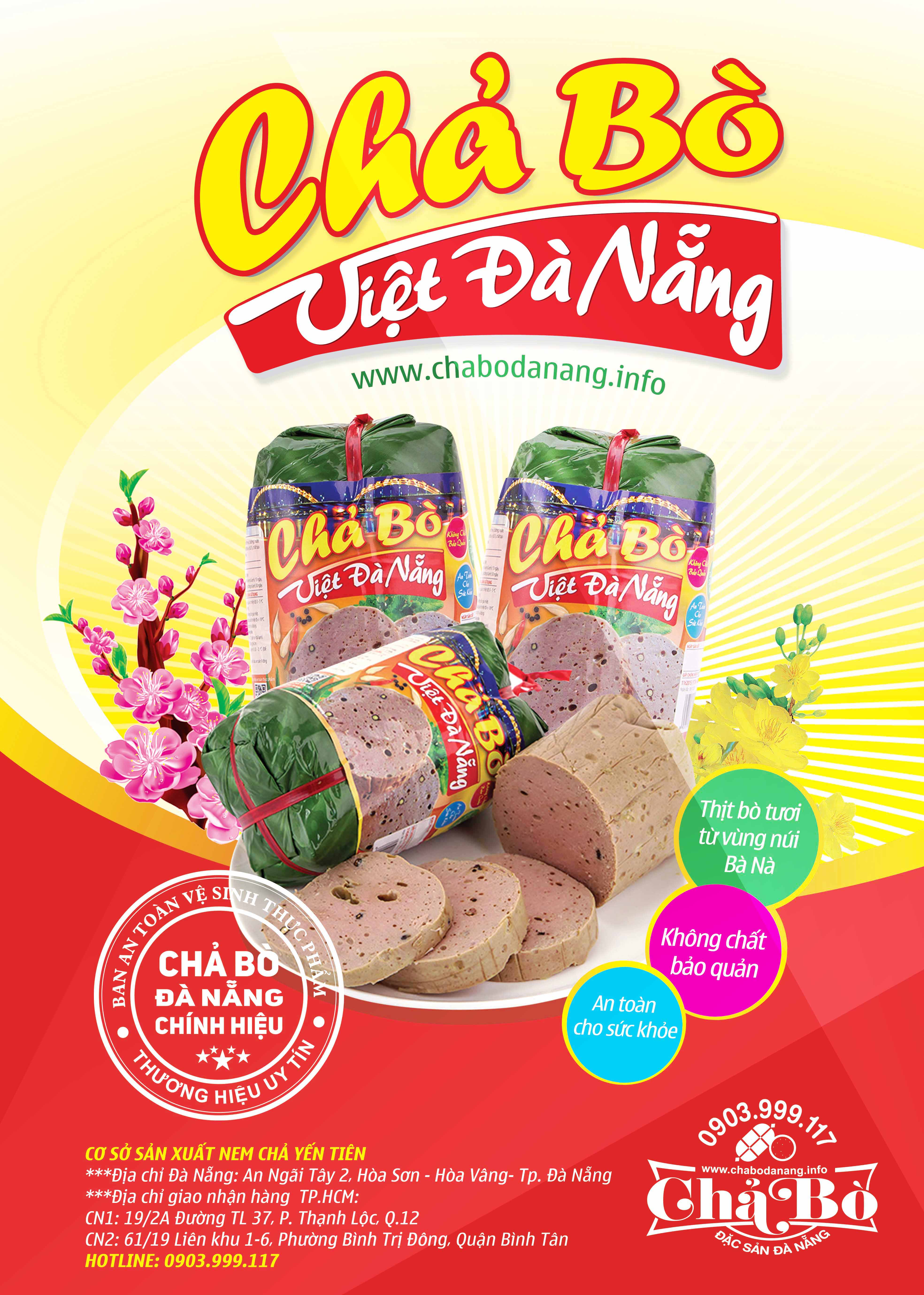 poster chả bò Đà Nẵng