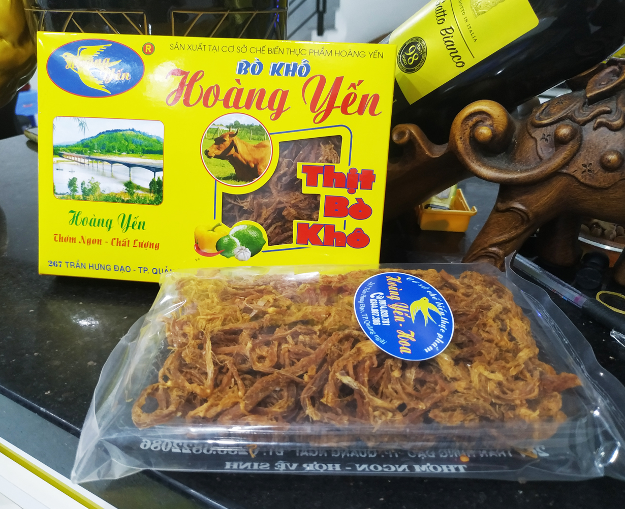 Thịt bò khô Hoàng Yến Quảng Ngãi