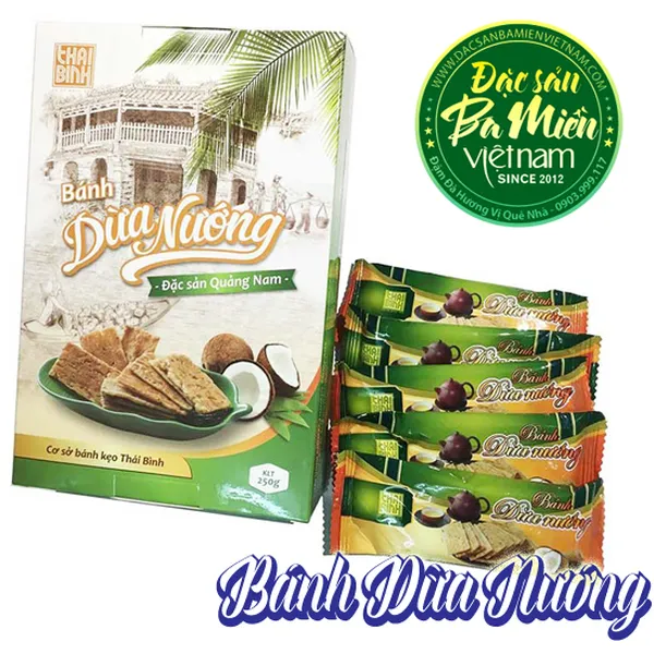 Bánh dừa nướng - Đặc sản Quảng Nam