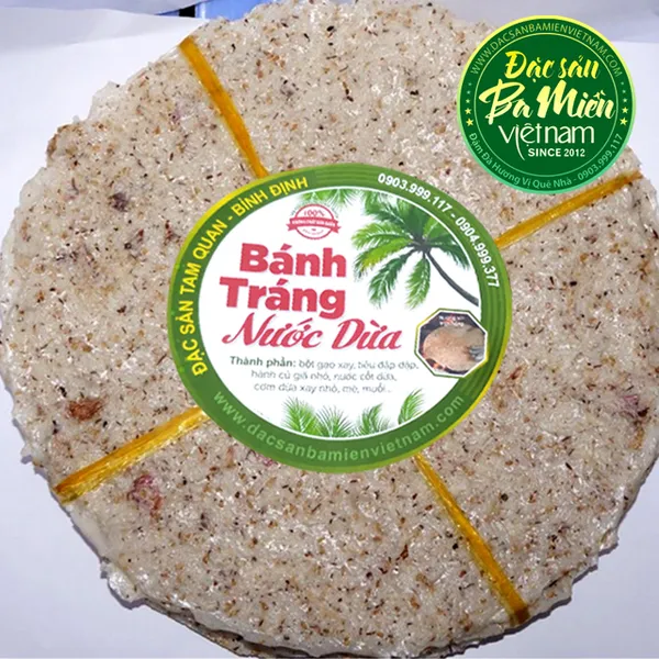 Bánh tráng nước dừa - Bình Định